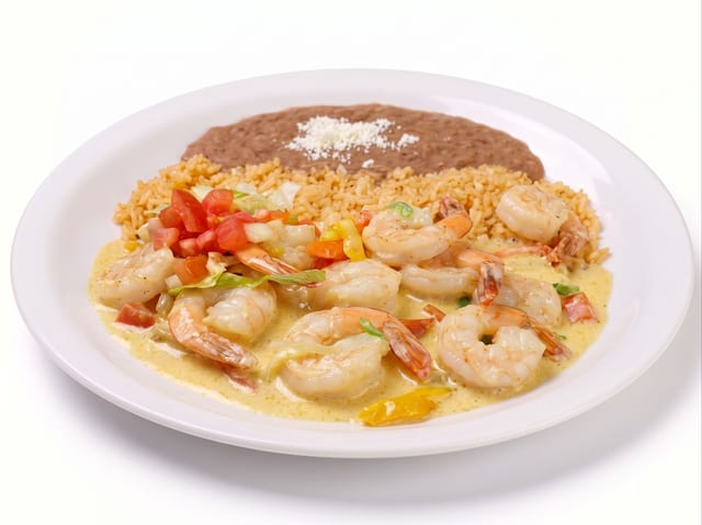 Camarones en Crema.
