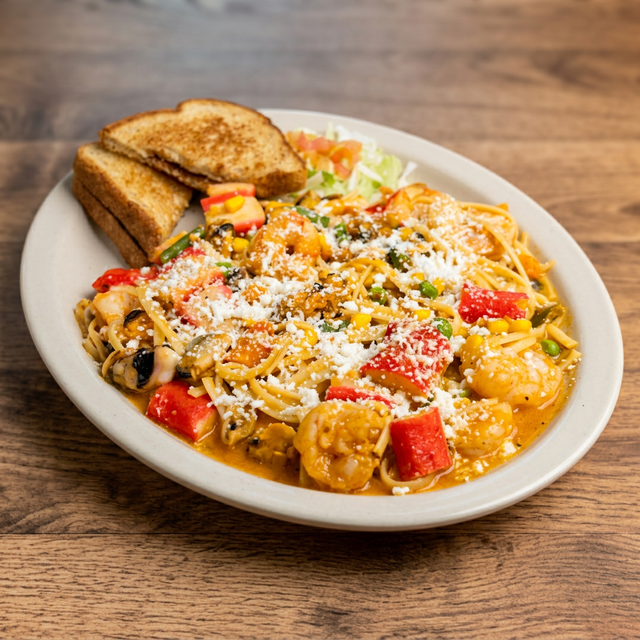 Pasta de Mariscos.